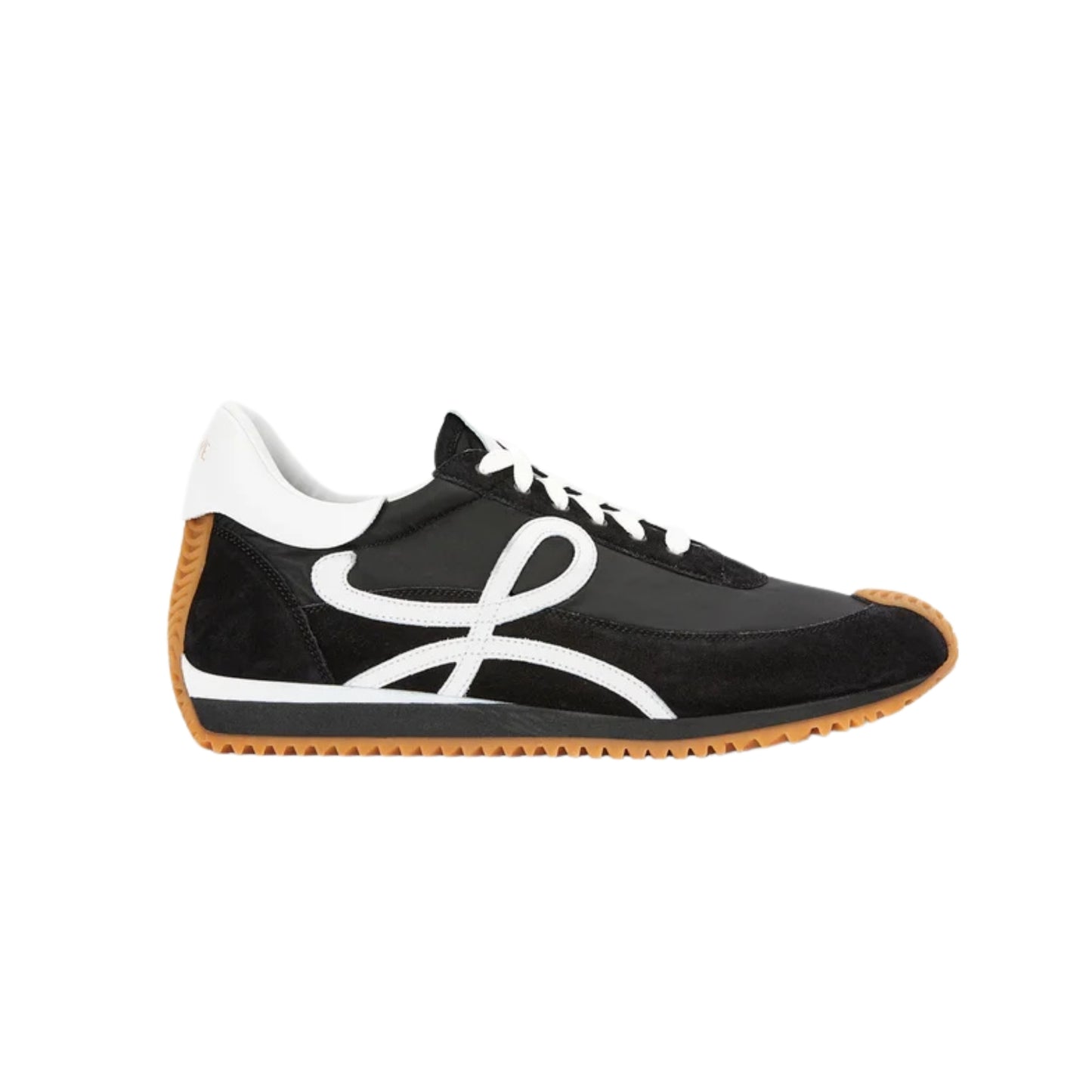 Flow Runner In Nylon And Suede White