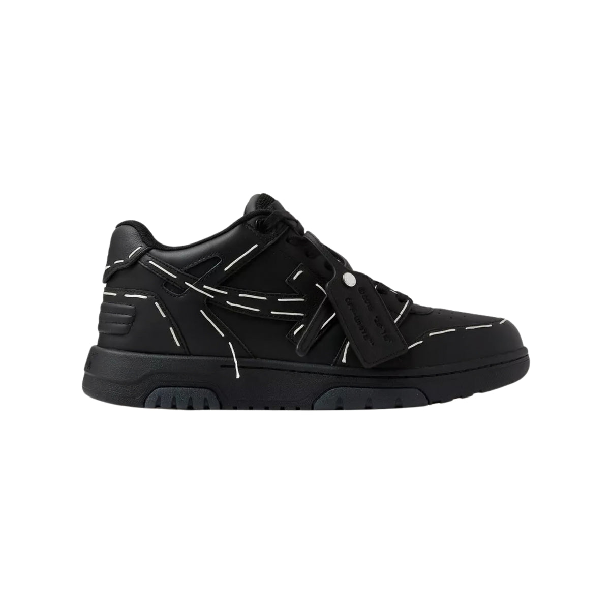 OFF-WHITE Out Of Office Low-top Sartorial Stitching Sneakers in Leather