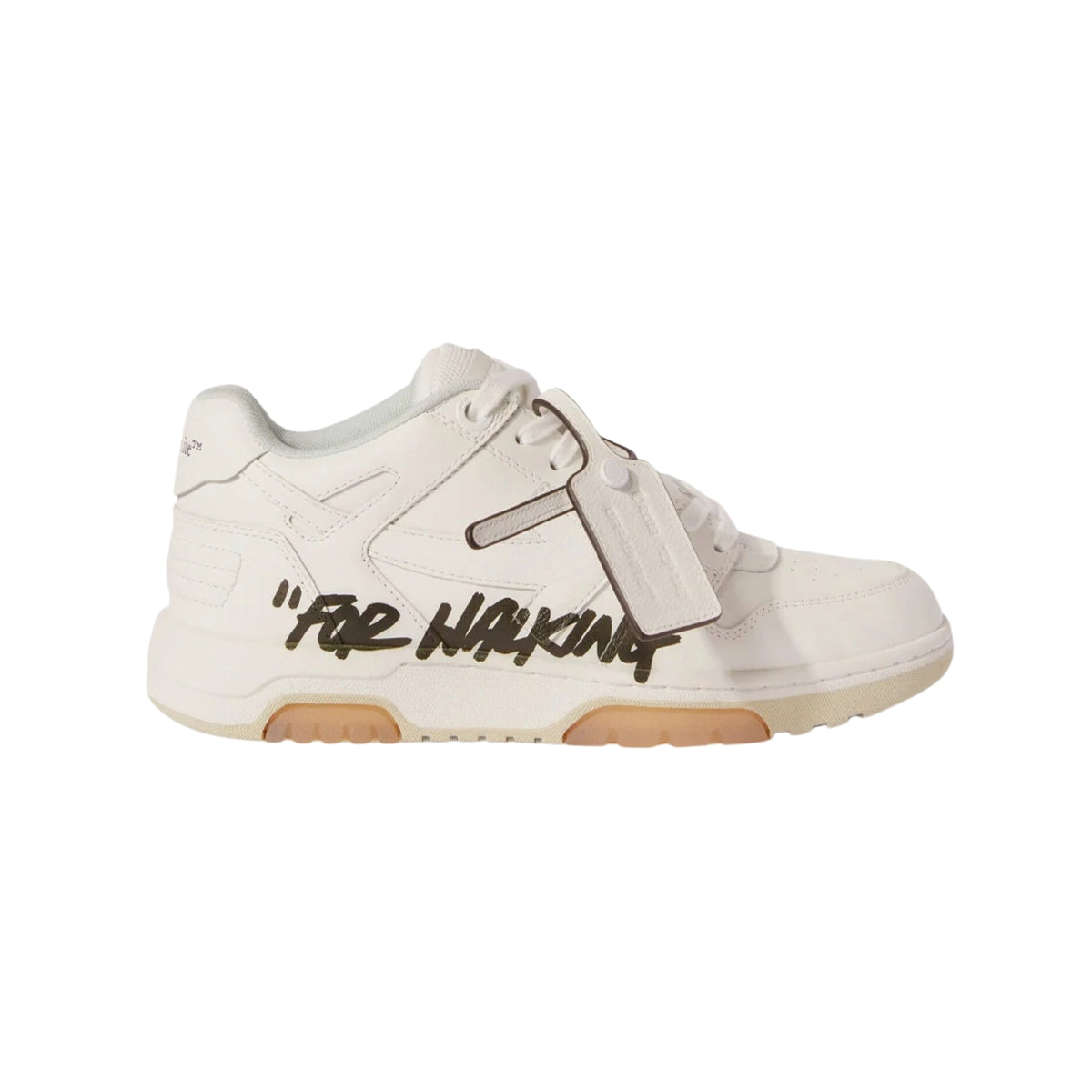 OFF-WHITE  Out Of Office "For Walking" White / Black Low Top Sneakers