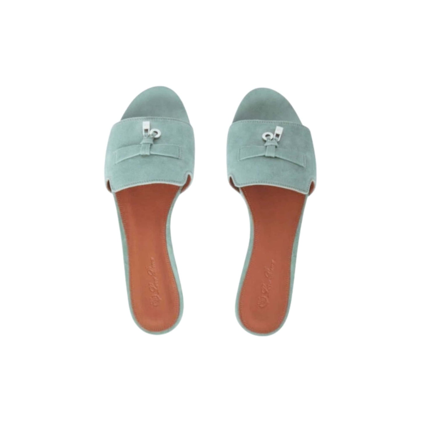 Loro Piana Summer Charms Sandal Suede Goatskin Camu Blue