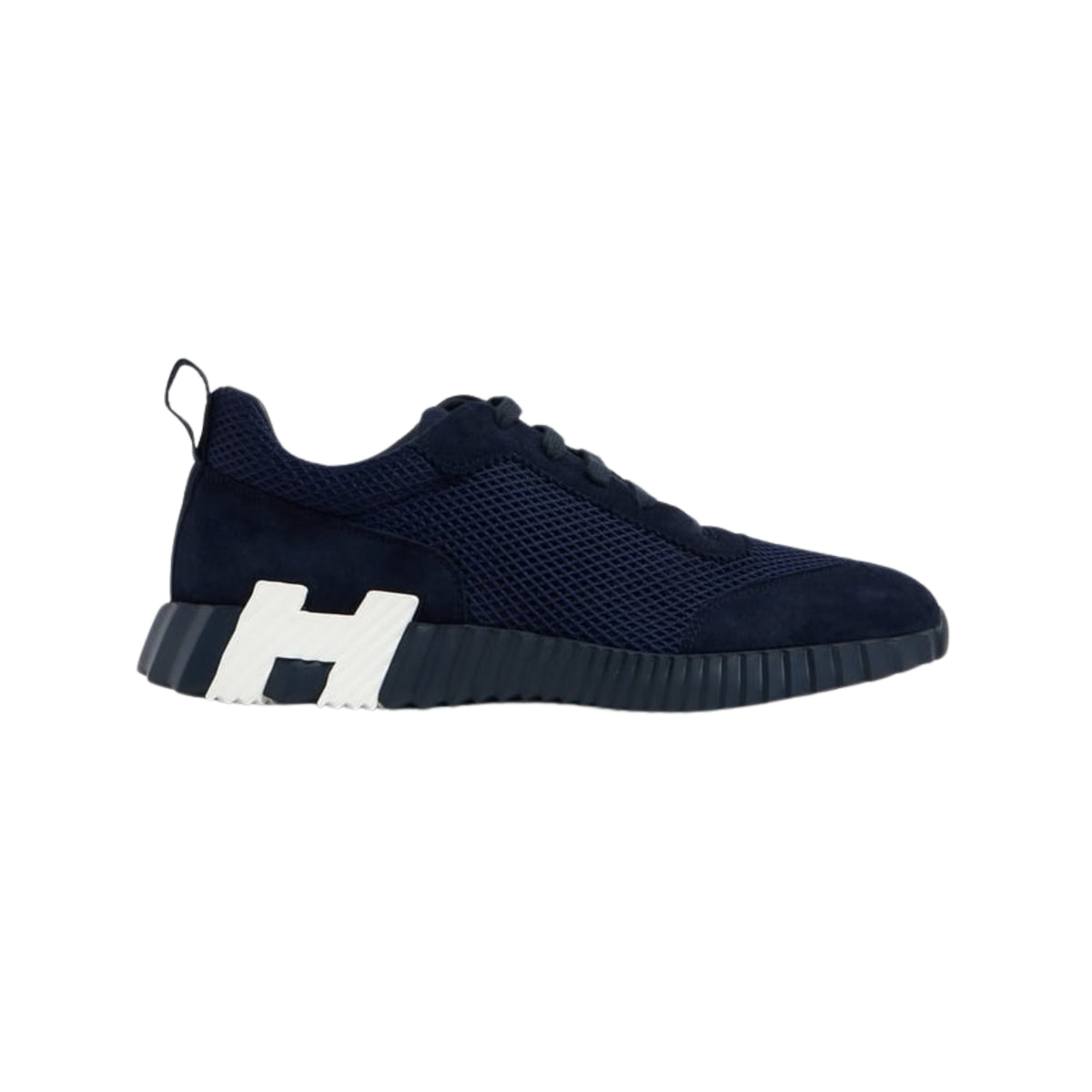Hermès Pre-Loved  Bouncing Sneakers Navy
