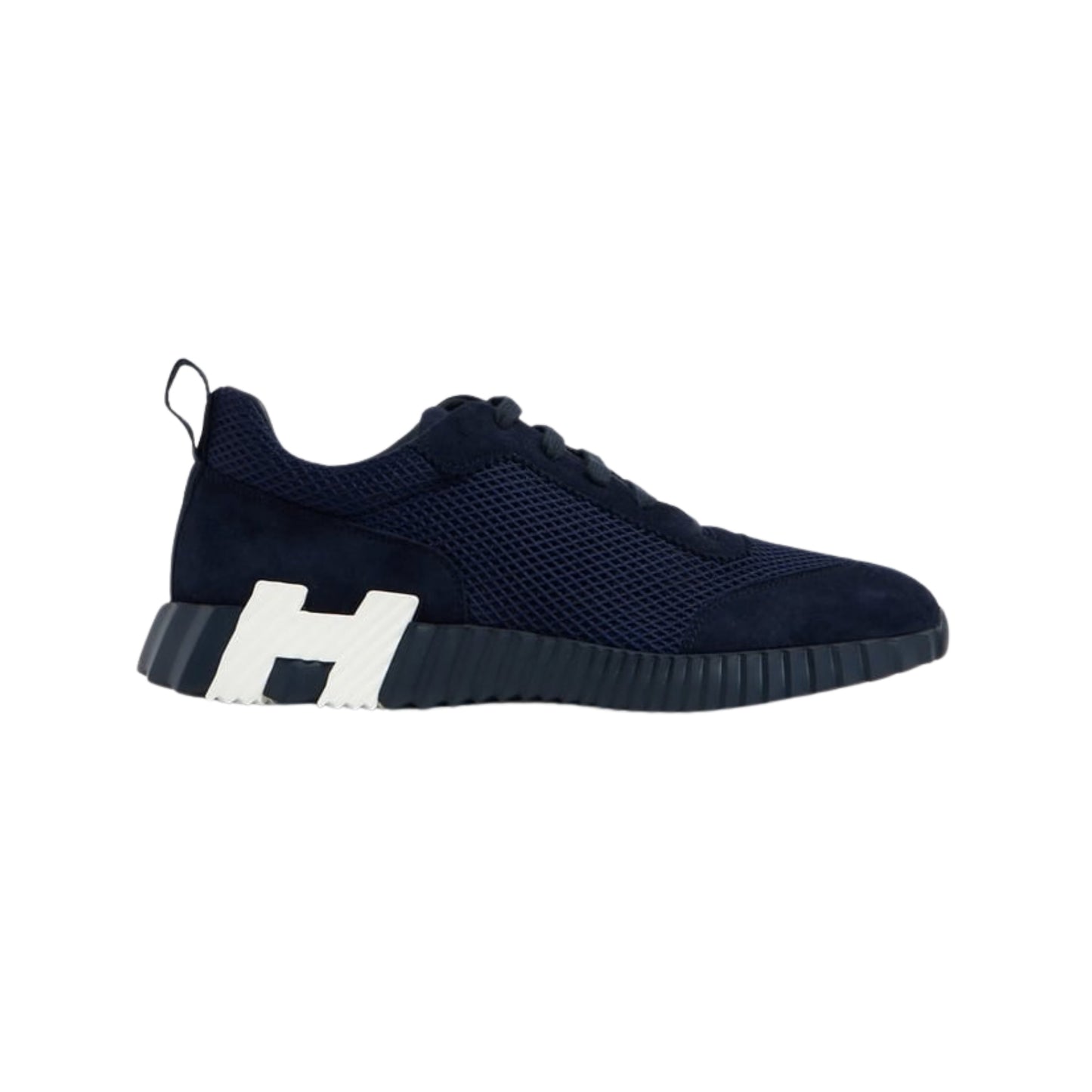 Hermès Pre-Loved  Bouncing Sneakers Navy