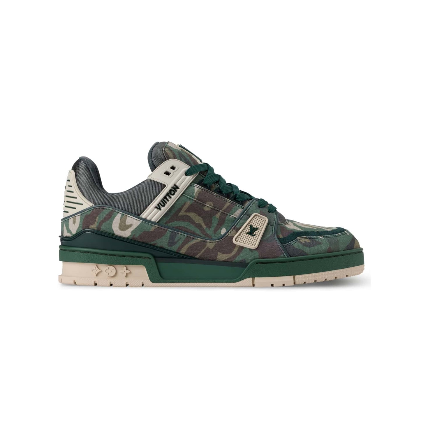LV Trainer Sneaker Green Camo
