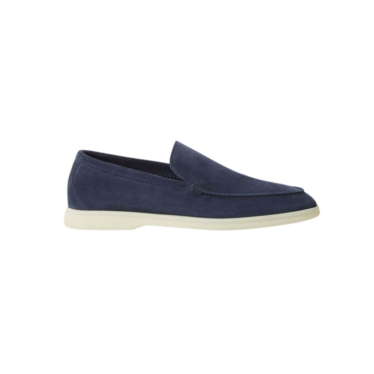 Loro Piana Summer Walk Loafer Suede Dark Deep Sea