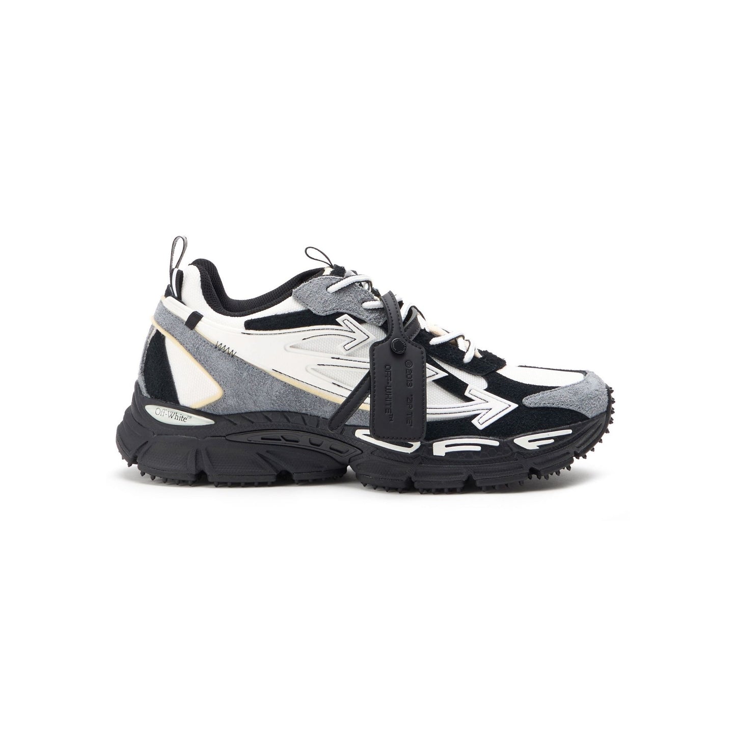 Off-White Be Right Back Suede Sneakers WHITE/BLACK
