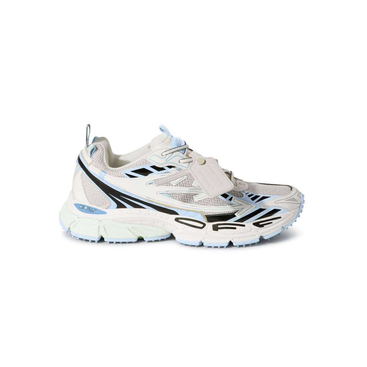 Off-White Be Right Back Suede Sneakers WHITE-LIGHT BLUE