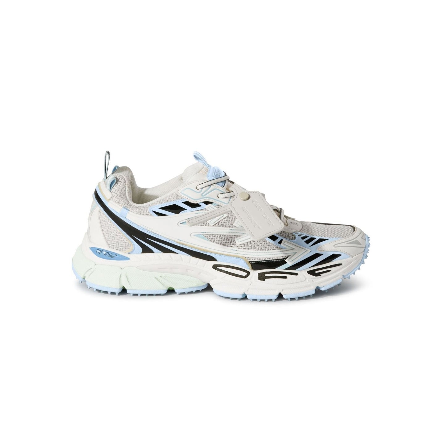 Off-White Be Right Back Suede Sneakers WHITE-LIGHT BLUE