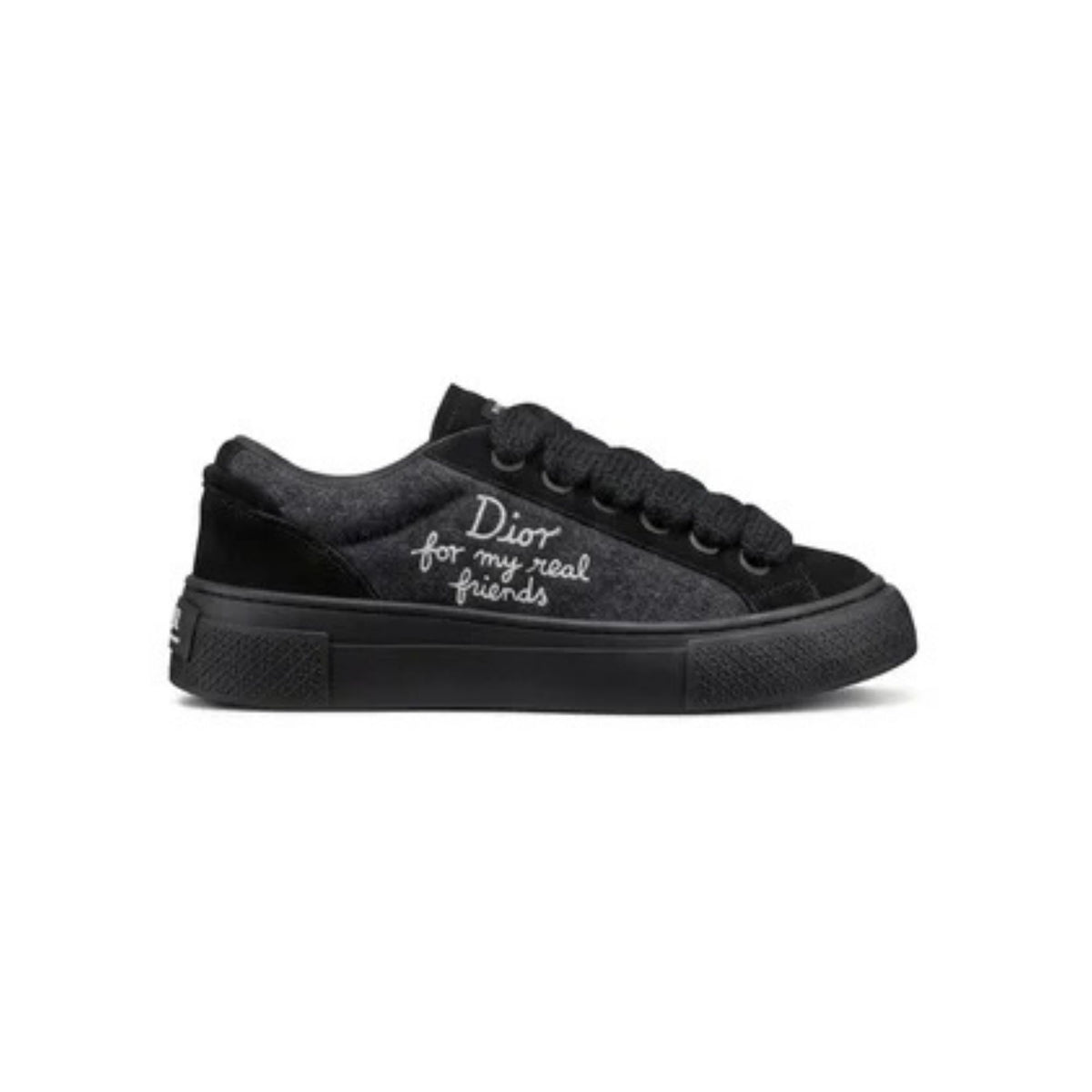 Dior B33 Low 'Dior For My Real Friends' Black Suede