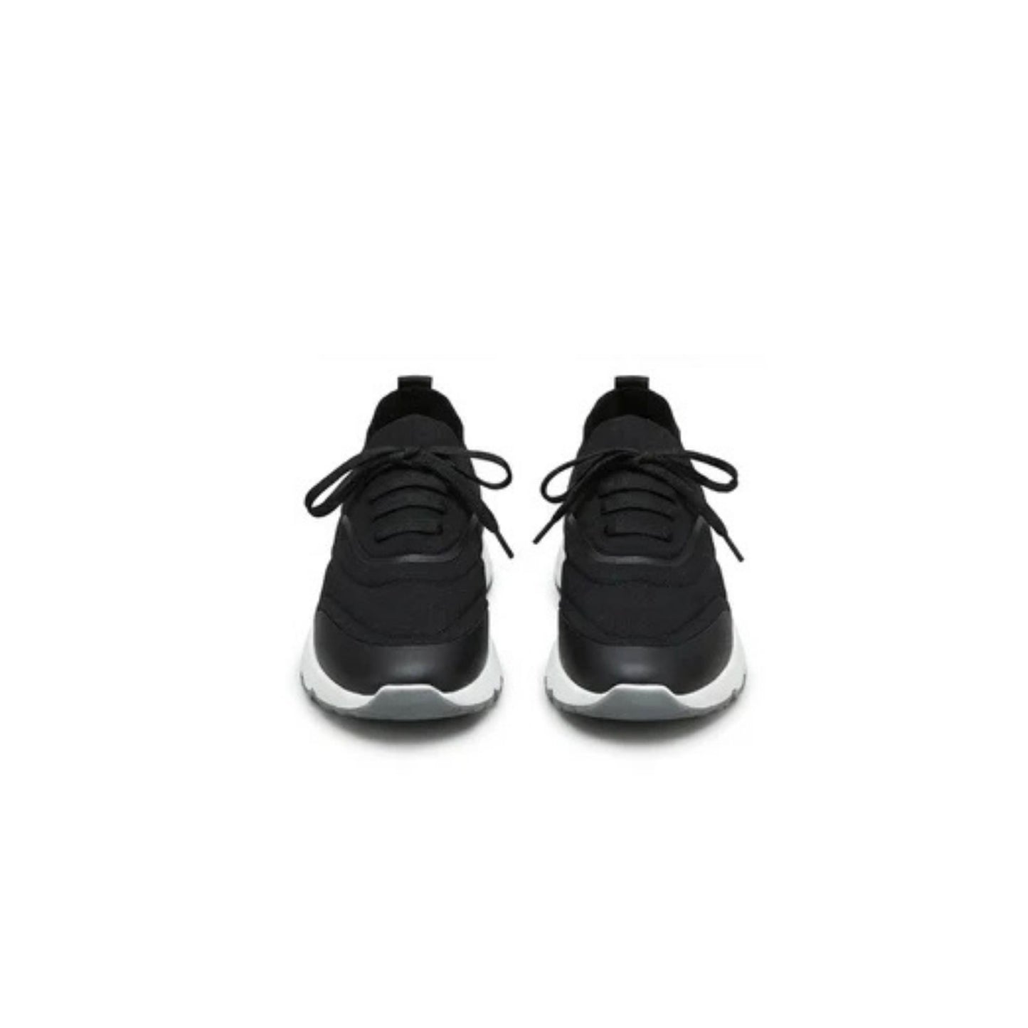 Brunello Cucinelli Techno Cotton Knit Runners With Heat-Bonded Details Black
