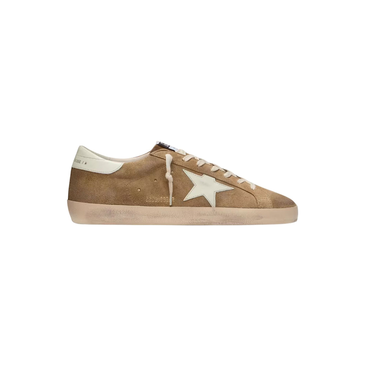 Men’s Super-Star in Tobacco suede with white leather star