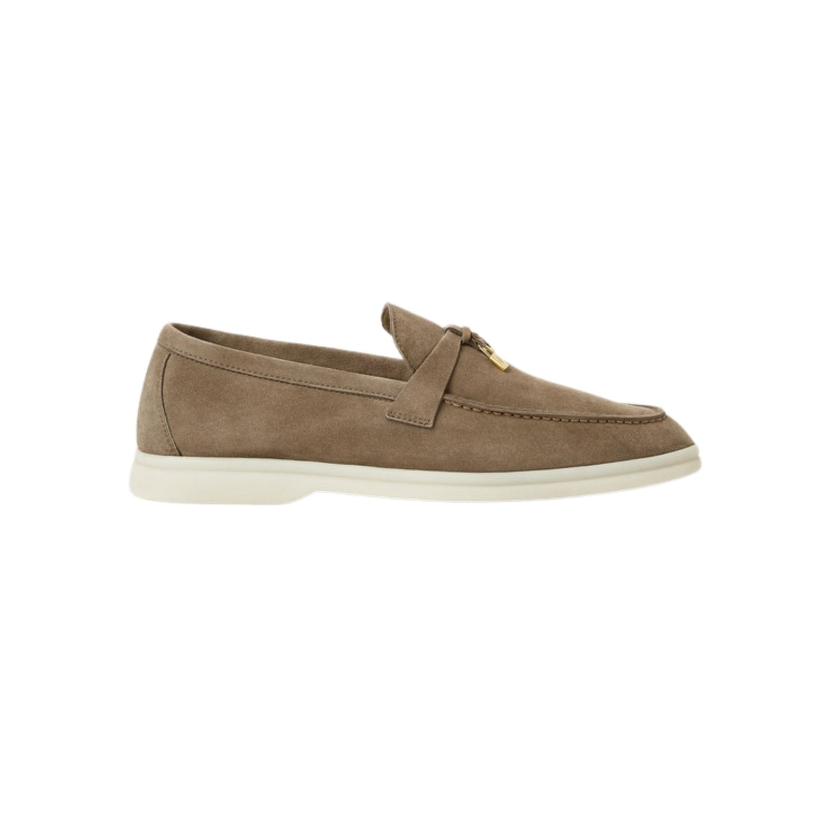 Loro Piana Summer Charms Walk Loafer Suede Antique Brown