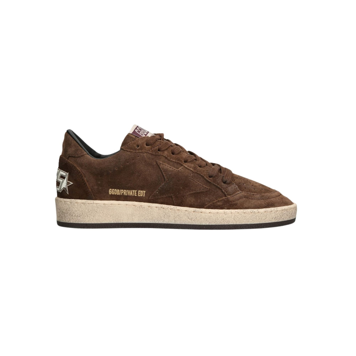 Golden Goose Brown Suede Ball Star Sneakers