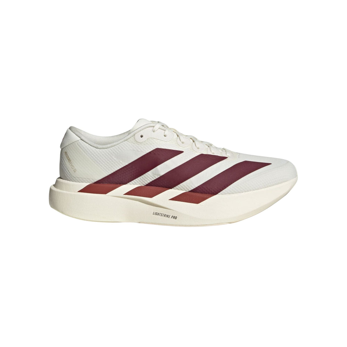 Adizero EVO SL Off White / Maroon / Mystery Red