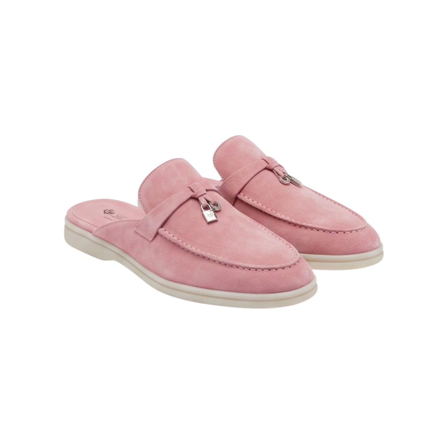 Loro Piana Charms Walk Babouche Loafer Suede Halite