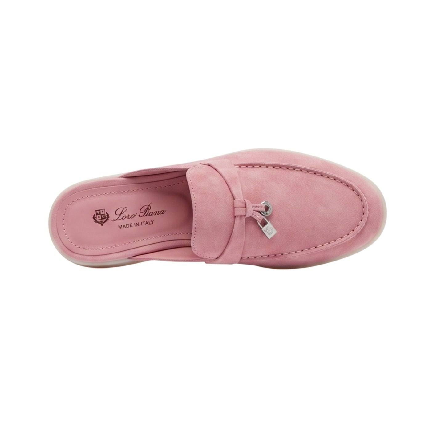 Loro Piana Charms Walk Babouche Loafer Suede Halite