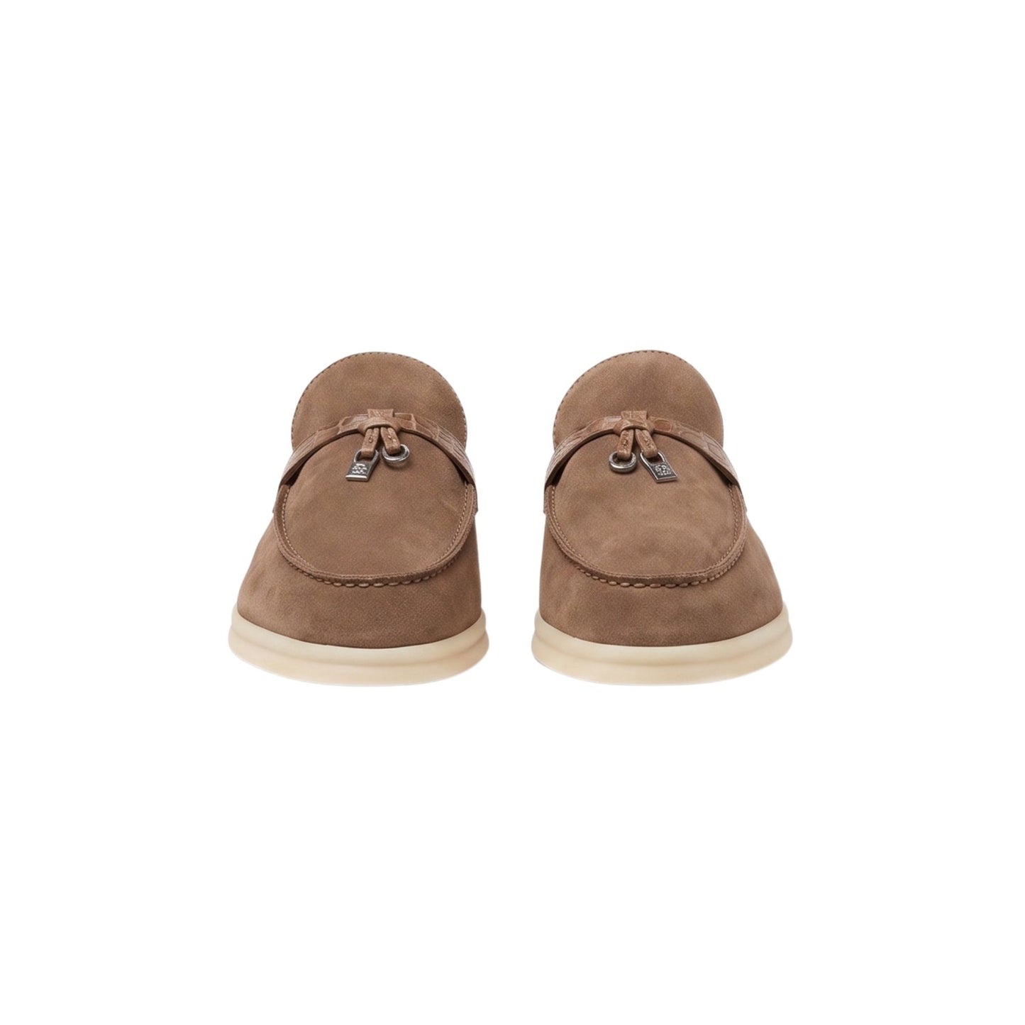 Loro Piana Charms Walk Babouche Loafer Suede Coffee