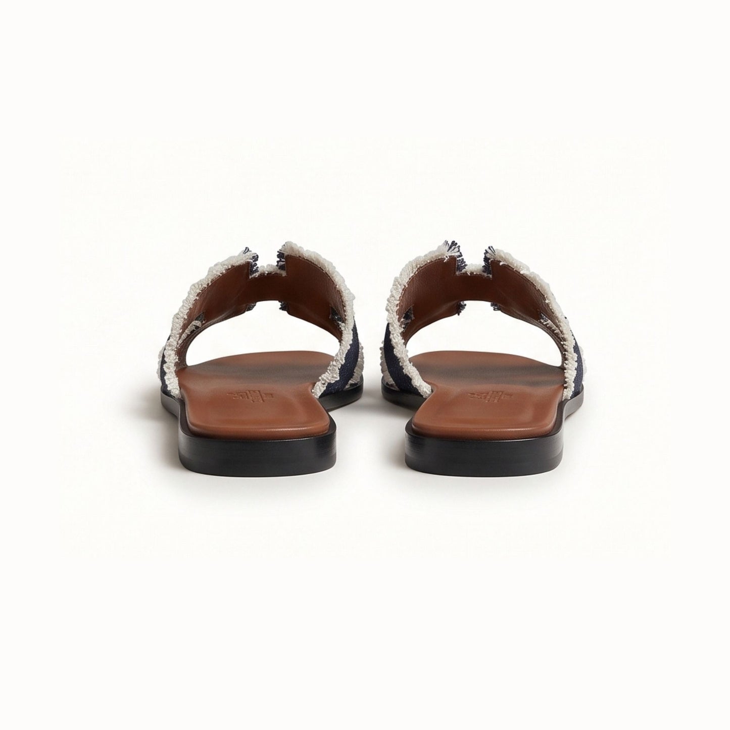 Hermes Oran Sandal Dark Bleu Clair Fanky