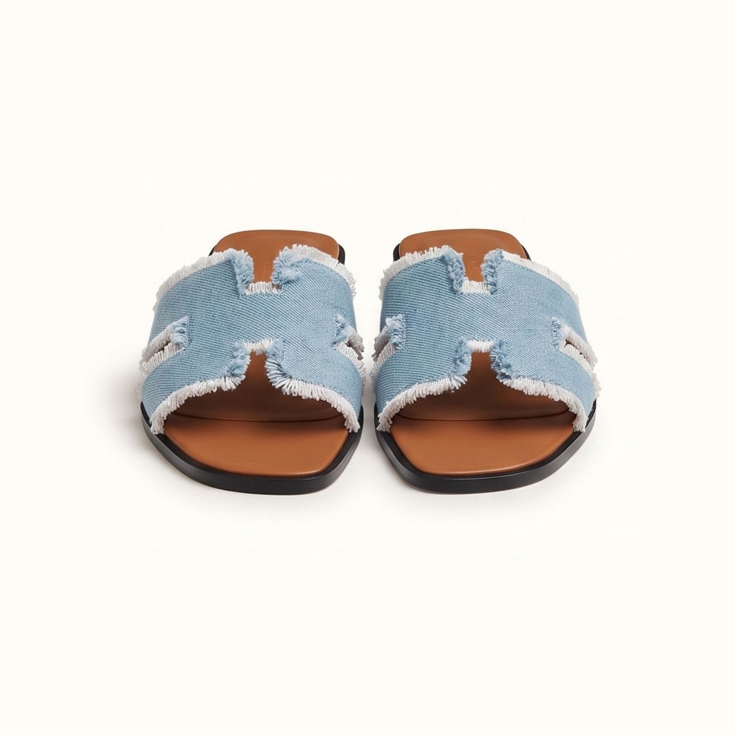 Hermes Oran Sandal Bleu Clair Fanky