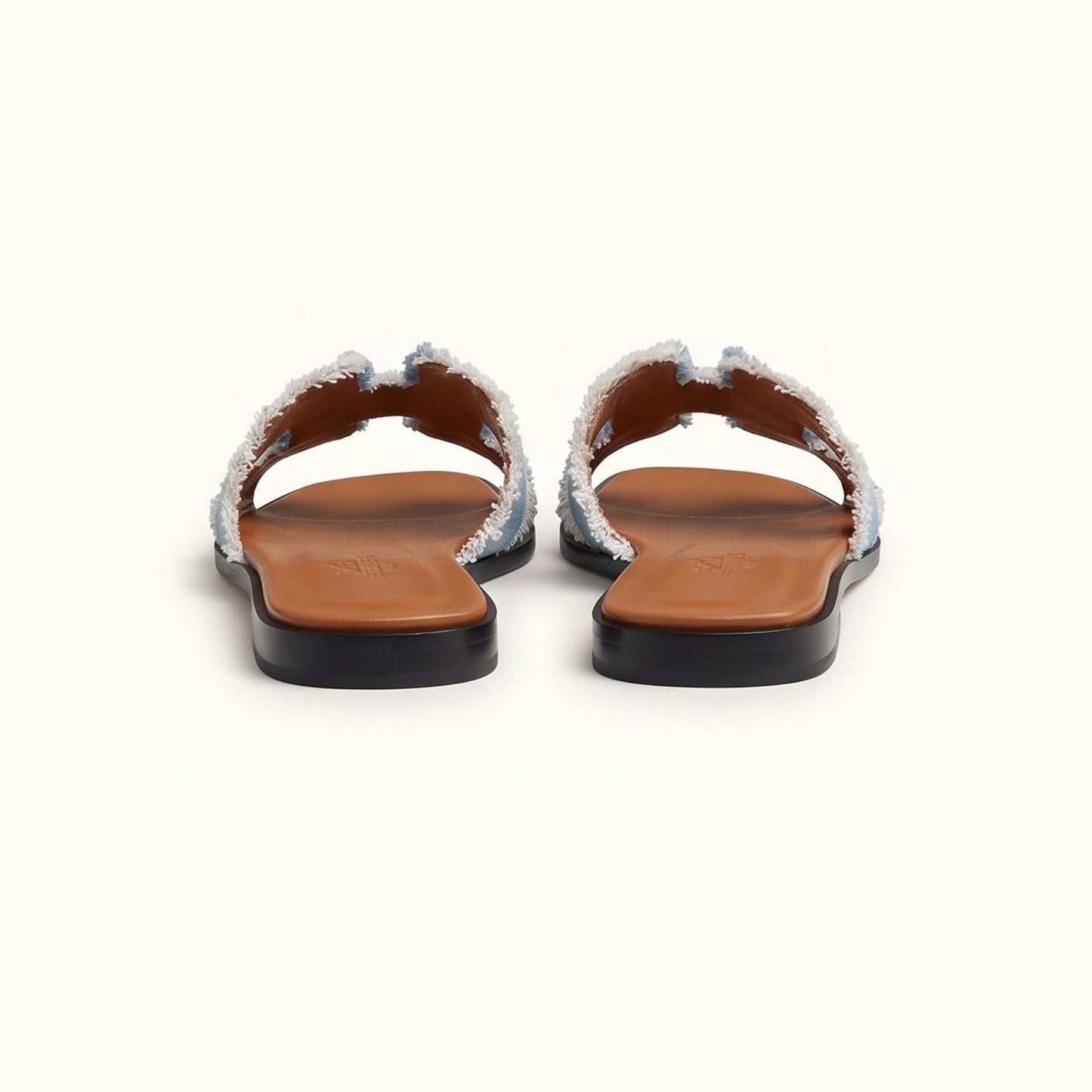 Hermes Oran Sandal Bleu Clair Fanky