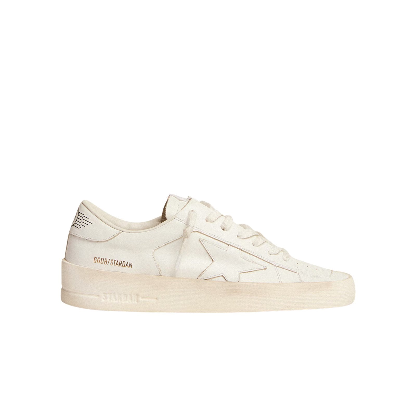 Golden Goose Men’s Stardan in white leather