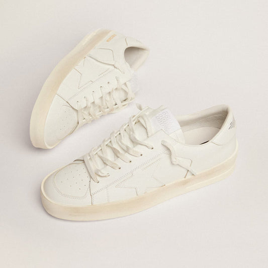 Golden Goose Men’s Stardan in white leather