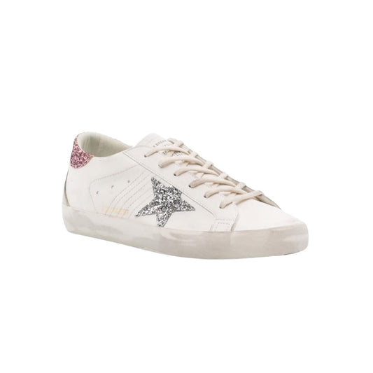Golden Goose Super-Star White Pink Gray Glitter (Private Edition)