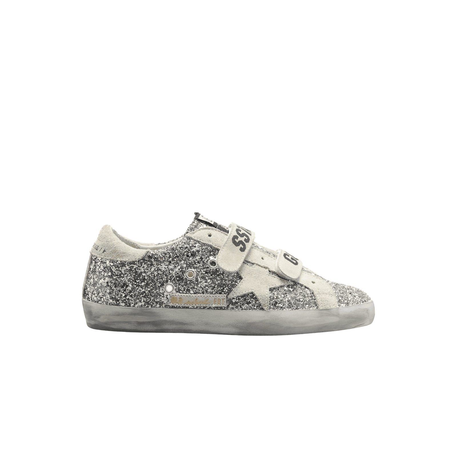 Golden Goose Old School Silver Glitter