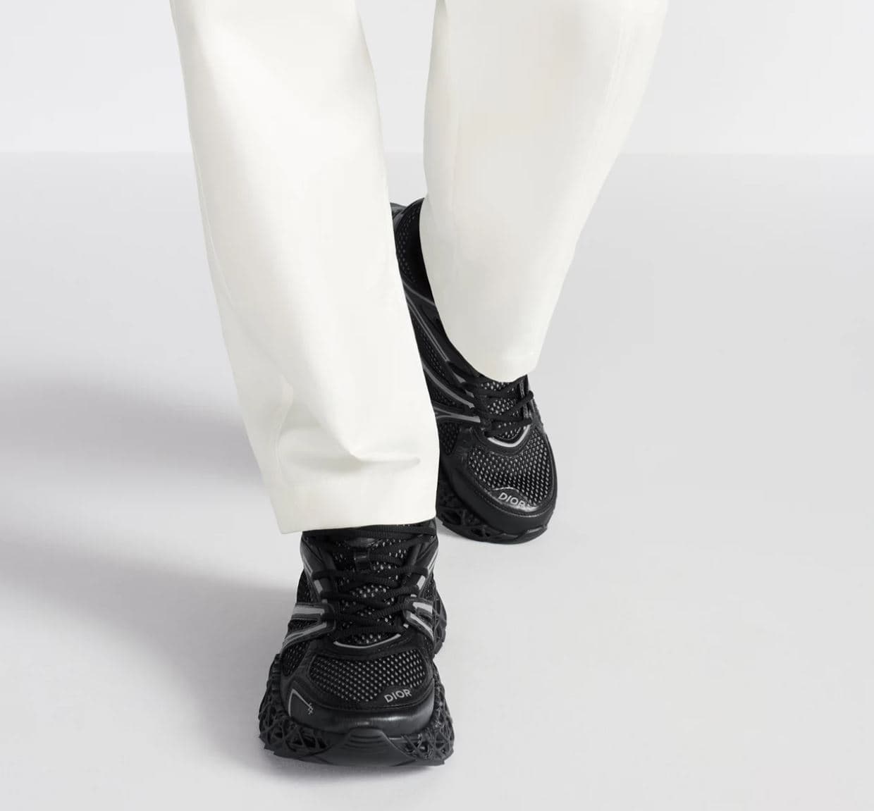 B35 NXXT Sneaker Black Technical Fabric and Black Technical Mesh