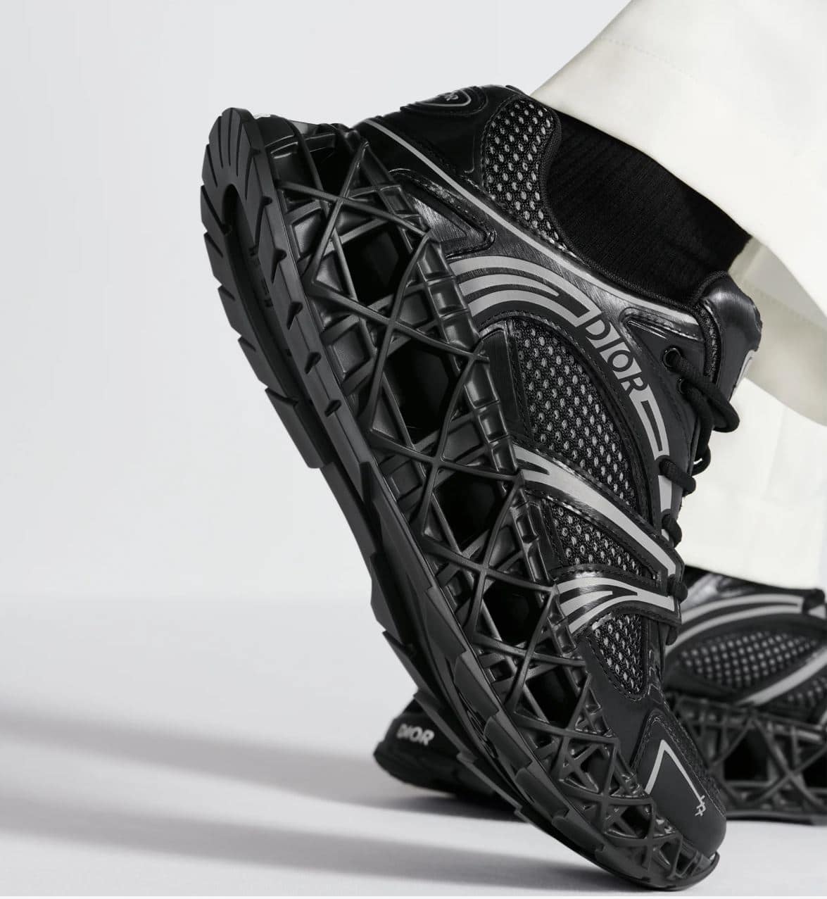 B35 NXXT Sneaker Black Technical Fabric and Black Technical Mesh