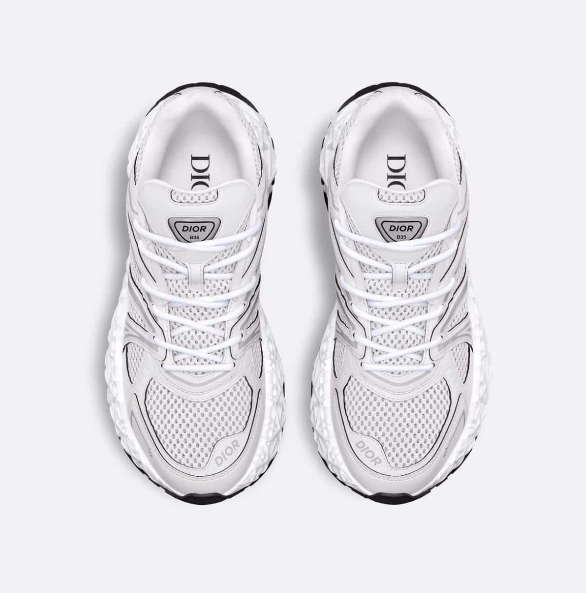 Dior B35 NXXT Sneaker White Technical Fabric and White Technical Mesh
