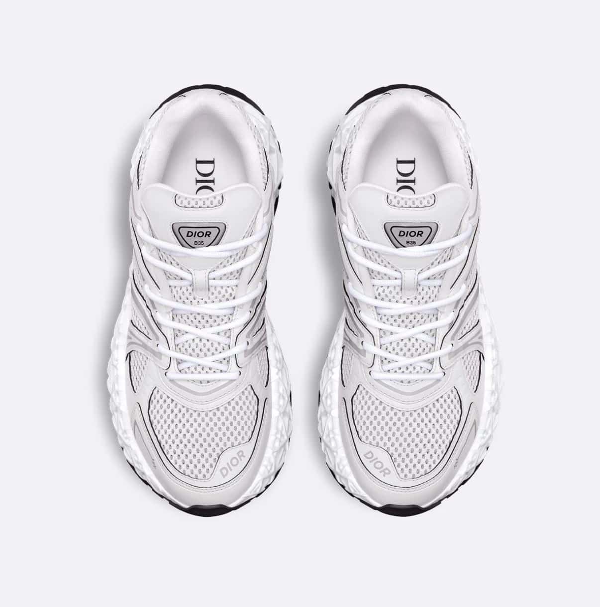 Dior B35 NXXT Sneaker White Technical Fabric and White Technical Mesh