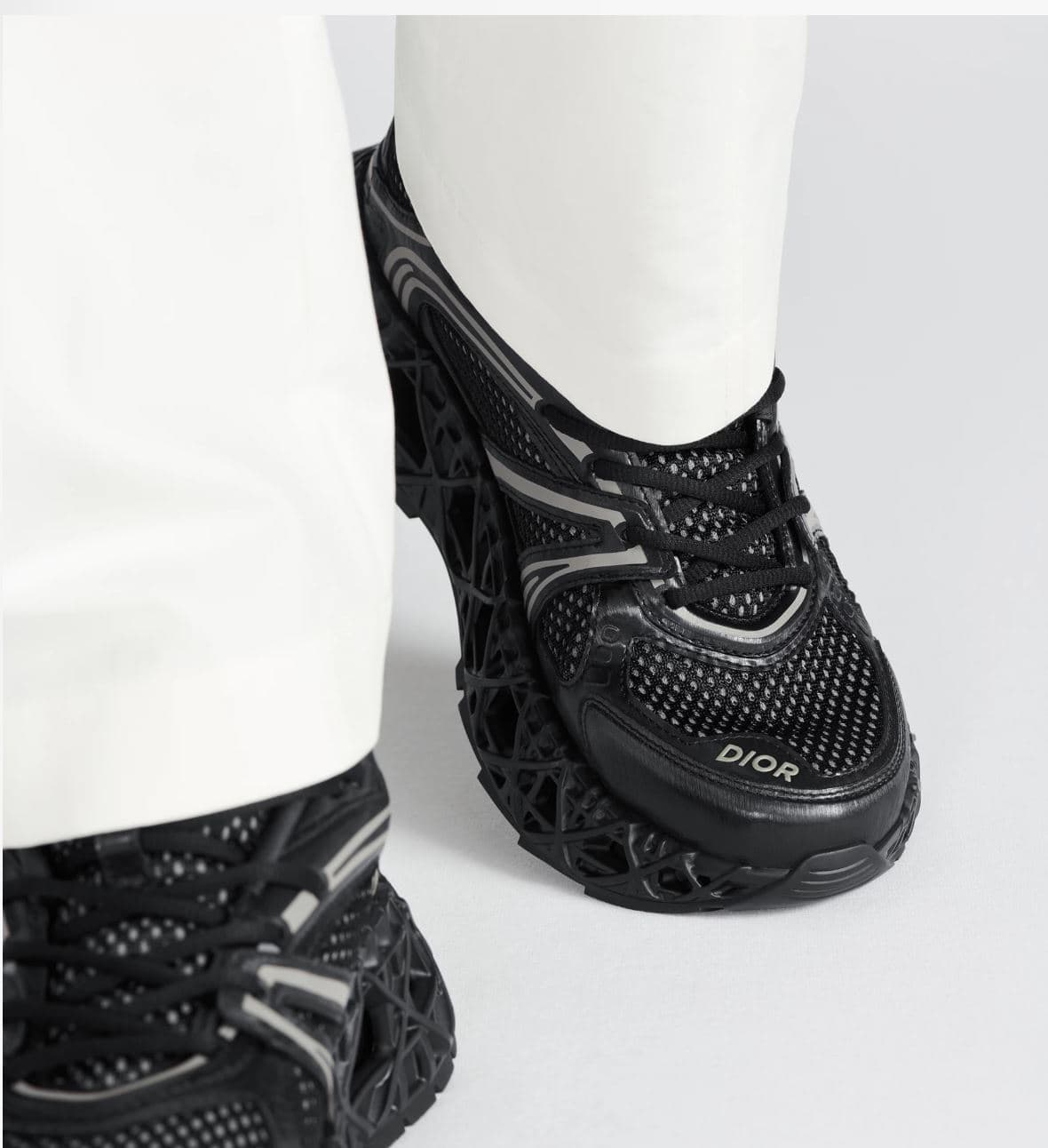 B35 NXXT Sneaker Black Technical Fabric and Black Technical Mesh