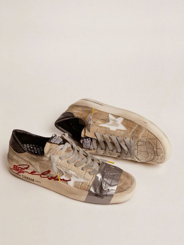 Golden Goose Stardan Sneakers Lab Silver/Biege