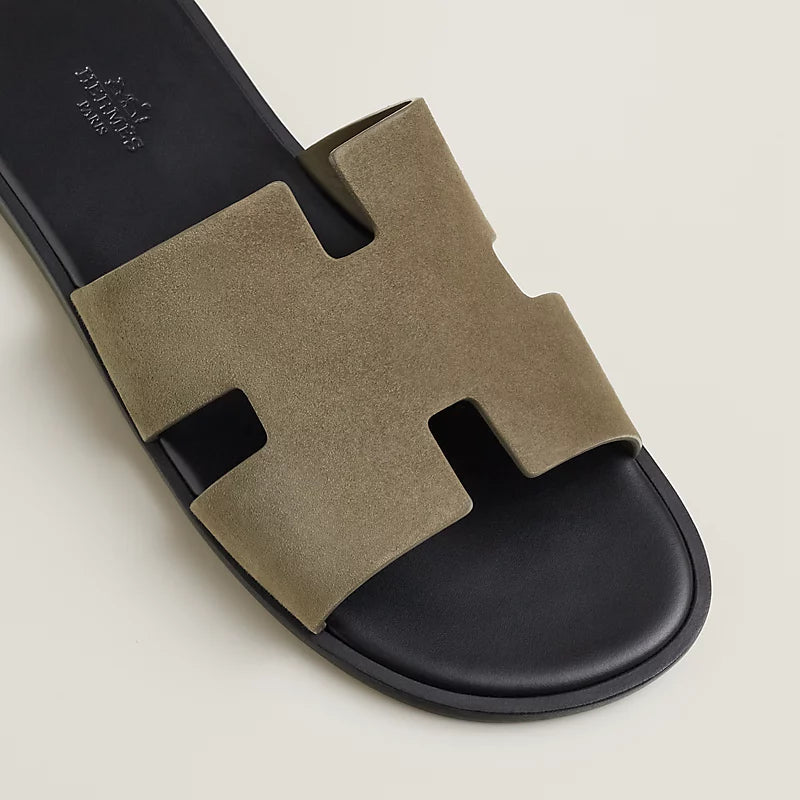 Hermes Izmir Sandal Vert Toundra