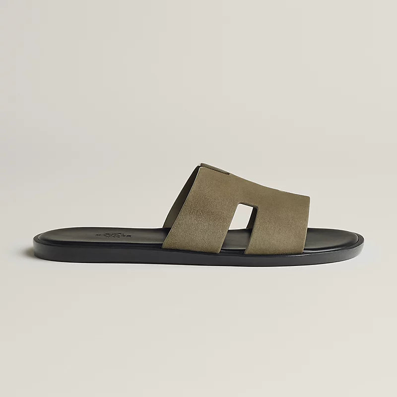Hermes Izmir Sandal Vert Toundra