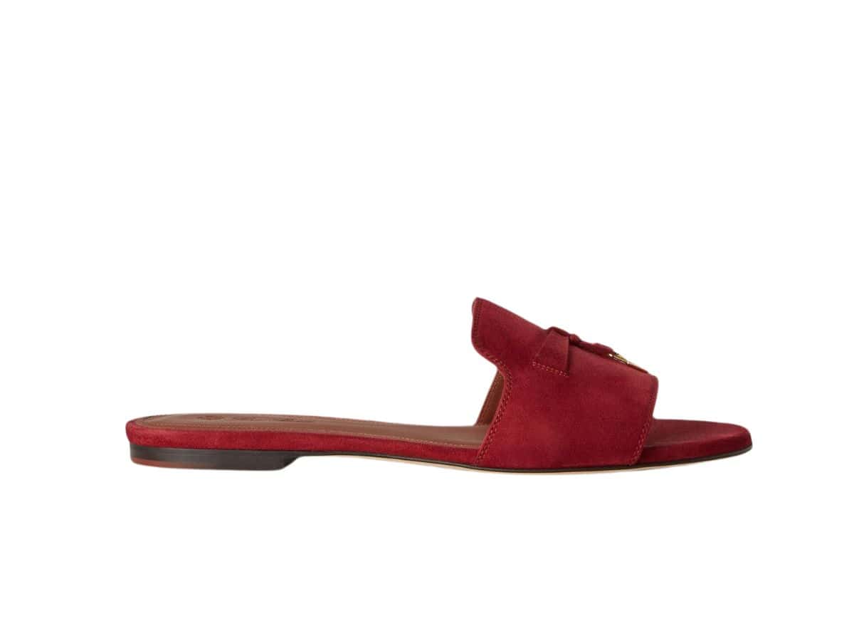 Loro Piana Summer Charms Sandal Suede Goatskin Camu Fruit