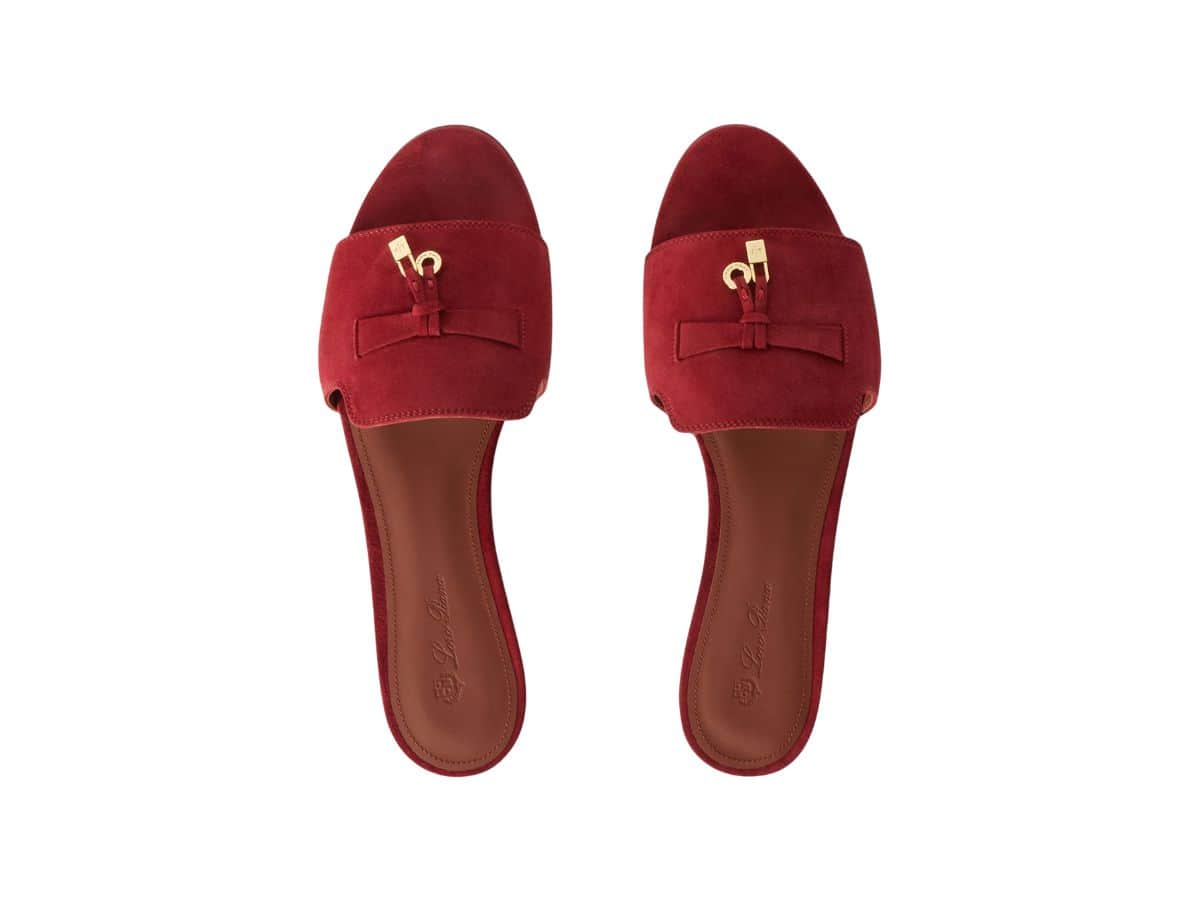 Loro Piana Summer Charms Sandal Suede Goatskin Camu Fruit