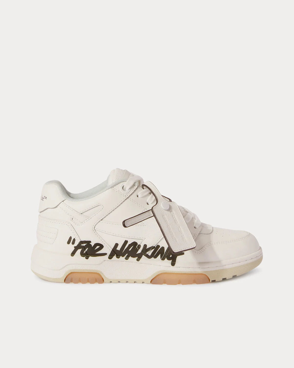 OFF-WHITE  Out Of Office "For Walking" White / Black Low Top Sneakers