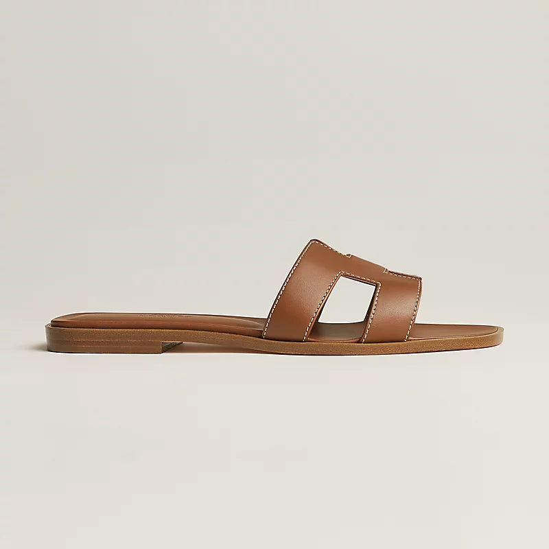 Hermes Oran Sandal Gold Box Calfskin Leather