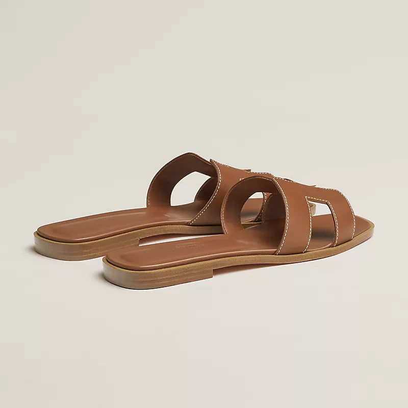 Hermes Oran Sandal Gold Box Calfskin Leather