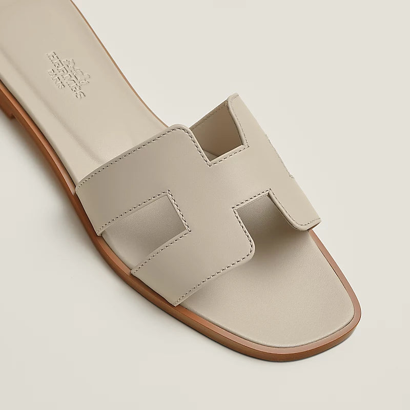 Hermes Oran Sandal Beige Nomade Calfskin Leather