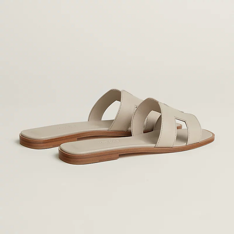 Hermes Oran Sandal Beige Nomade Calfskin Leather