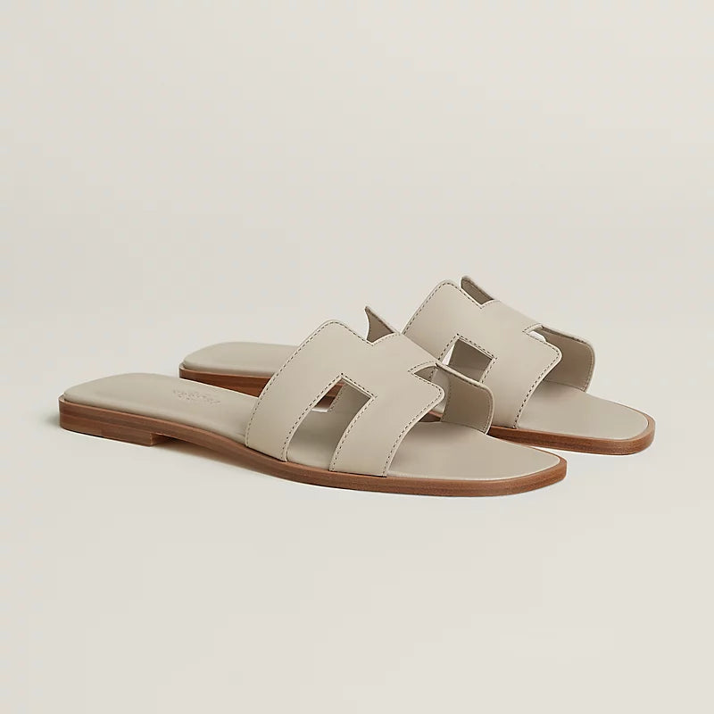 Hermes Oran Sandal Beige Nomade Calfskin Leather