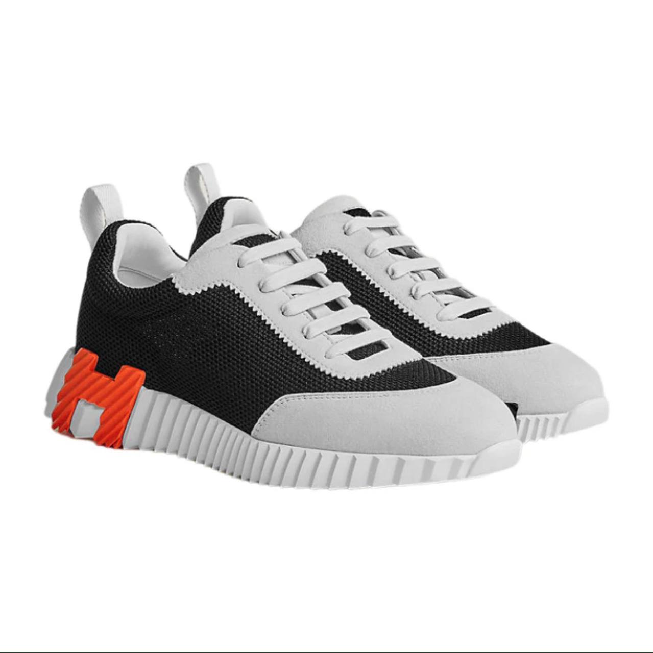 Hermes Bouncing Sneaker Black And White