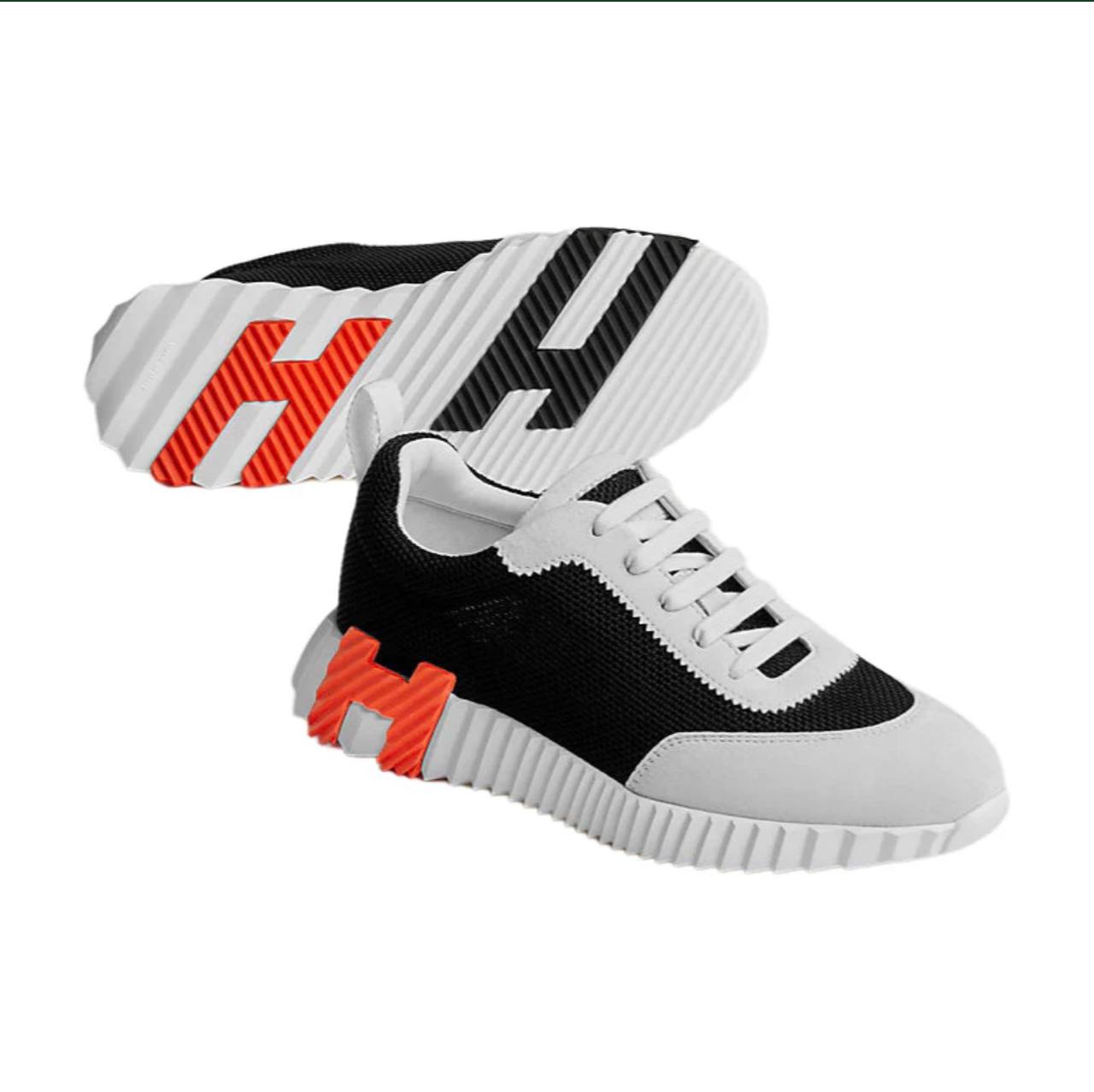 Hermes Bouncing Sneaker Black And White
