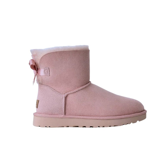 UGG Mini Bailey Bow Boots Beige Blush
