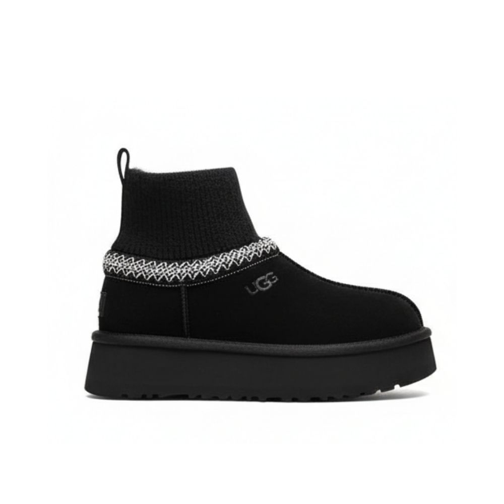 UGG Tazz Knit Platform Black