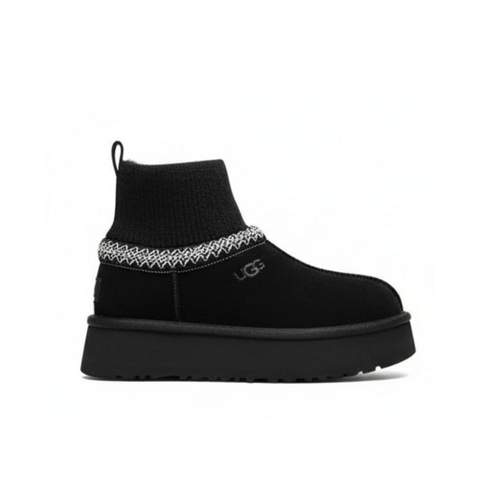 UGG Tazz Knit Platform Black
