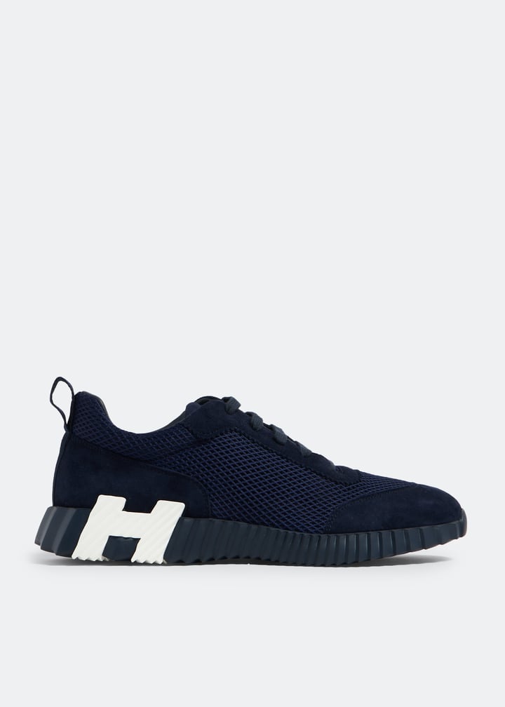 Hermès Pre-Loved  Bouncing Sneakers Navy