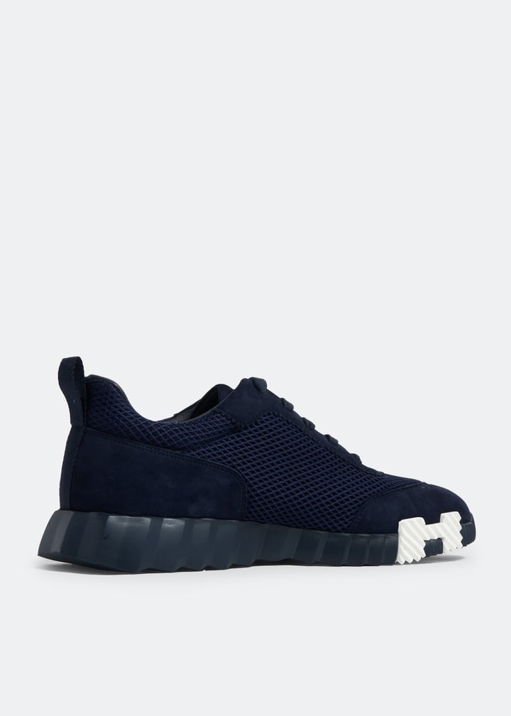 Hermès Pre-Loved  Bouncing Sneakers Navy